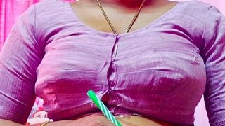 Desi Indian Milf Step Mom Helps Her Step son to sex.