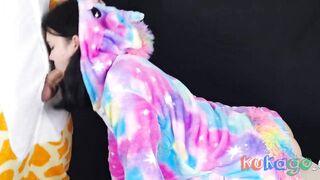 Deep Throat Struggle: His Huge Cock Fills My Throat