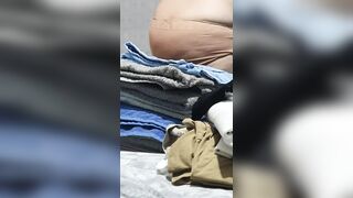 Step mom get undressed in front of step son dick