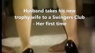 Big-Breasted American Amateur Makes Debut at Swingers Club with Her Husband