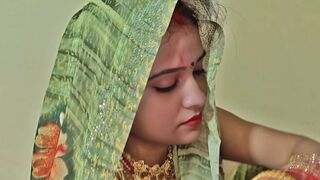 Beautiful newly married wife fucked by her husband in the bedroom. Full Hindi audio