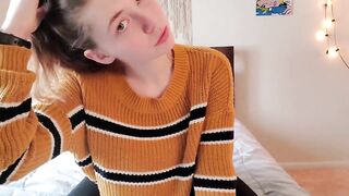 Big-Titted Blonde Teen's Solo Webcam Show