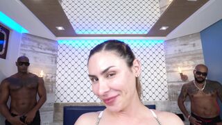 Emme White Faced a Double Penetration with the Black Friends