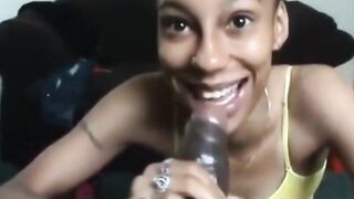 Amateur Black BBC Blowjob