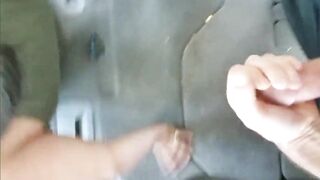 Facial-Loving Girl Sucks Cock and Takes Cum in Mouth in Van