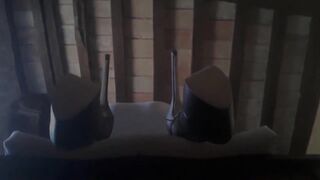 Bound German Amateur Laura On Heels Gets Rough Fucked