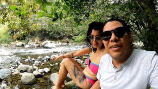 Foreigner Fucks Me in a River Made Me Suck Guebo and I Loved His Cum Colombian Sex