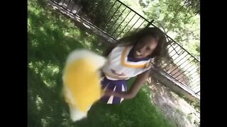 Black Cheerleader Has a Big Hard Cock for Her Wet Pussy