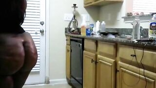 Phat Black Giant Ass on Webcam