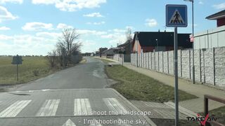 Kinky guy pick up a naughty blondie to fuck her hard