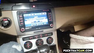 Redhead Masturbates and Has Orgasm in Front of Me on a Train