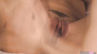 Petite lesbian teen inviting classmates to have threesome