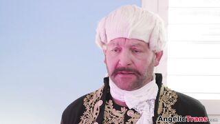 Big boobs shemale princesses want servants to anal fuck them