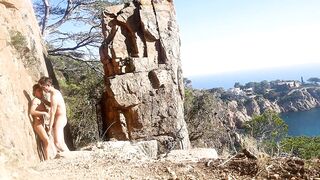 Kinky couple's outdoor sex adventure in public