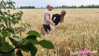 Blonde Cowgirl Gets Creampied in the Field