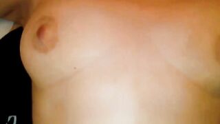 Hairy Pussy Gaped and Filled with Cum by Amateur Small-Tit MILF