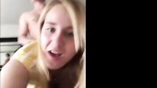 Blonde Amateur Enjoys Doggy-Style Pounding