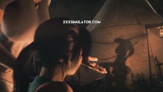 ▸ What Awaits Lara in the Temple? A Big Cock Shemale Ready to Explode Inside Her!