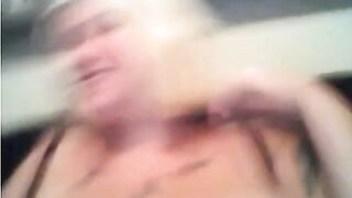 BBW Blonde with Huge Tits Masturbates on Webcam