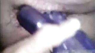 Blonde BBW Girl Masturbating with Dildo