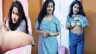 Desi Stepsister was curious to know what grown ups do in a closed room and enjoy so much