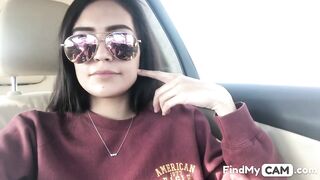 Brunette Teen Masturbates by the Lake Outdoors