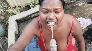 Indian desi housewife nahane ke time land chusa