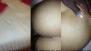 A nympho wife goes wild with 2 black cock