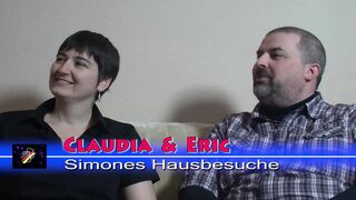 German granny joins horny couple and has fun