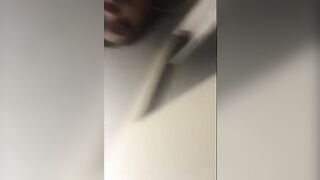 Ebony Beauty with Big Natural Assets Takes Shots