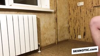 Filling Stepsister's Jeans with Cum - Amateur Russian Hardcore