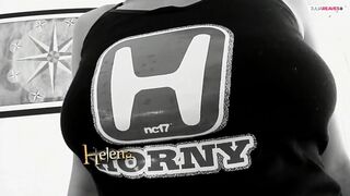 Sweet babe tears up as she sucks a huge cock after a hard fuck