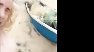 Beach Dick-Taking Turns by Amateurs Outdoors