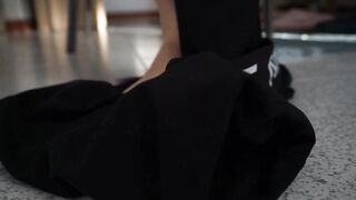 Stripping Out of My Gym Kit - Nike Babe!