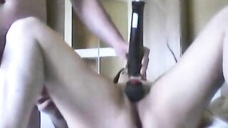 German Amateur Receives Massage from Sex Toy