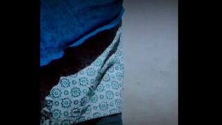 A lone girl masturbating her boobs and ass hole