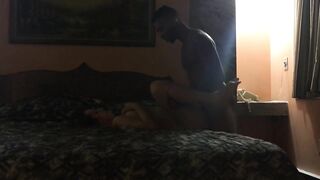 Interracial Amateur Sex Tape With Big-Naturals Brunette