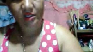Filipina Elvie M. Flashes Tiny Asian Boobs on Webcam