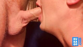 Amateur Blowjob with Huge Cumshot