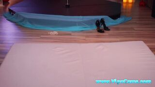 Girl in Beautiful Lingerie Masturbates Pussy, Moans, and Cums Close up Wet Pussy Solo