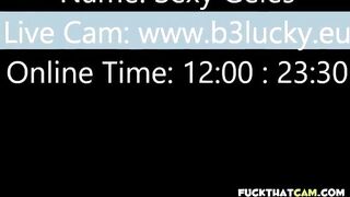 Big-Titted American Amateur's Webcam Blowjob