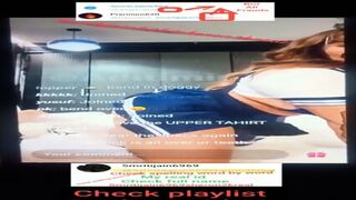 Aditi Mistry Latest Live Blue Dress School Girl