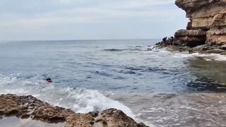 Public Beach Sex Caught by Divers