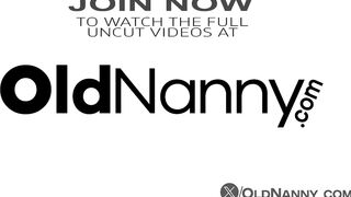 Old Nanny Blonde Granny Plays With Dildo then Takes BBC Hard