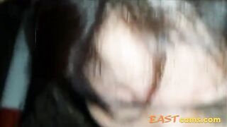 Chubby Asian MILF's Blowjob and Facial