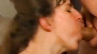 Cum Swallowing Amateur's Play With Old Master