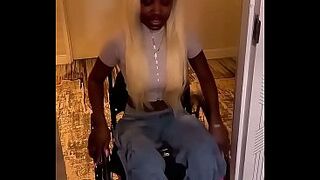 Pretty Paraplegic Pussy With Coco Skin Get's Cracked