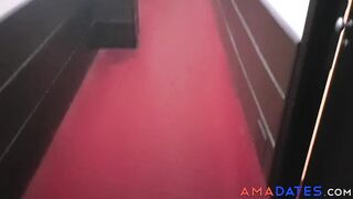 Risky Public Sex Prank for a British Blonde Couple