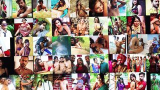 Desi Tharki Sasurji Gets Oil Massage From His Two Daughter in Law Outdoor and Fuck Them ( Hindi Audio )