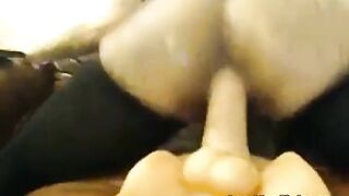 Tattooed Webcam Girl Fists Herself in All Holes